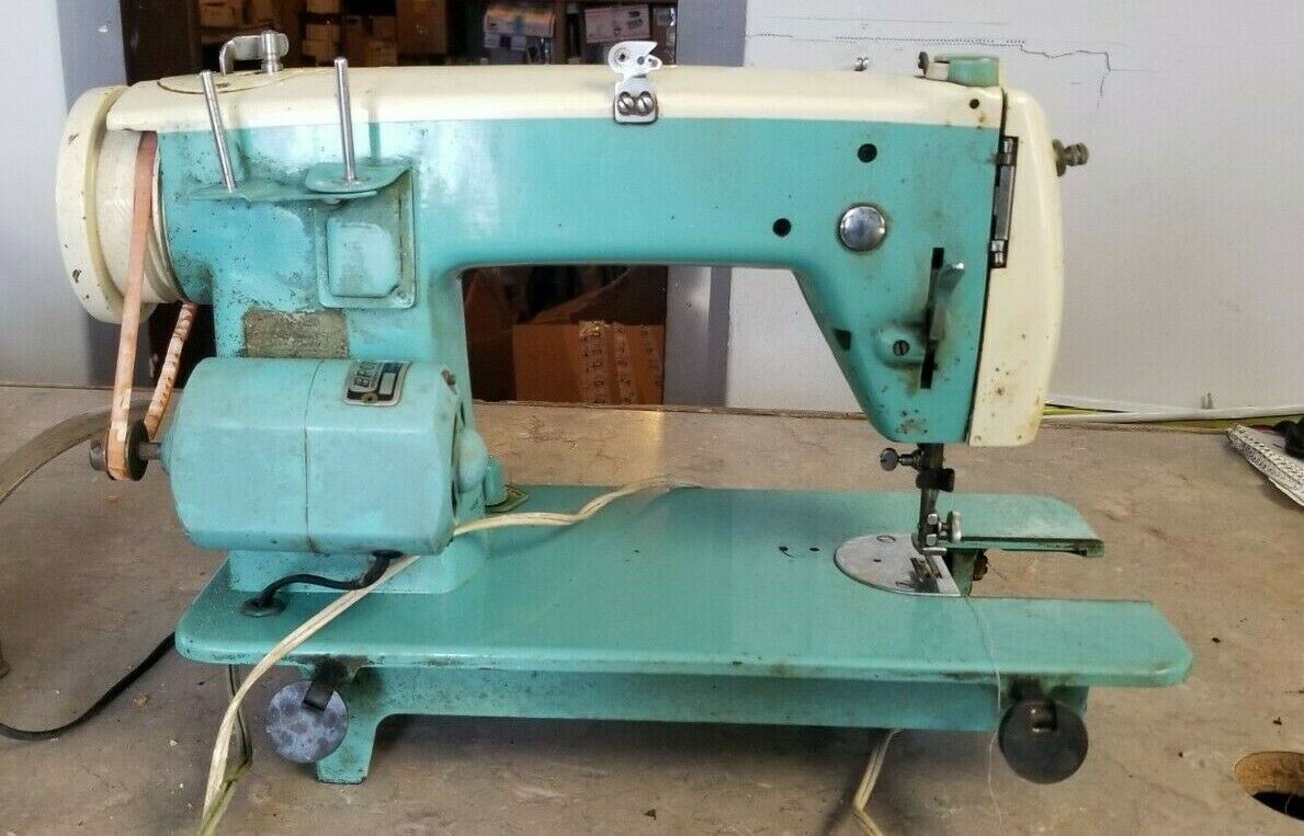 Buy the Vntg Bradford-Brother Electric Sewing Machine Powers On
