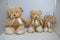 Teddy Bear Family 3 pack Mama Papa Baby 18" 15" 10" very soft Cooper Bears New
