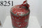ANTIQUE VINTAGE 5 GALLON GAS CAN OLD RED PAINT SAFTEY CAN