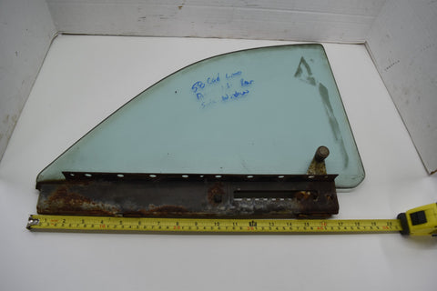1958 CADILLAC LIMO SERIES 75 REAR DRIVER LEFT SIDE WINDOW WITH RAIL 58
