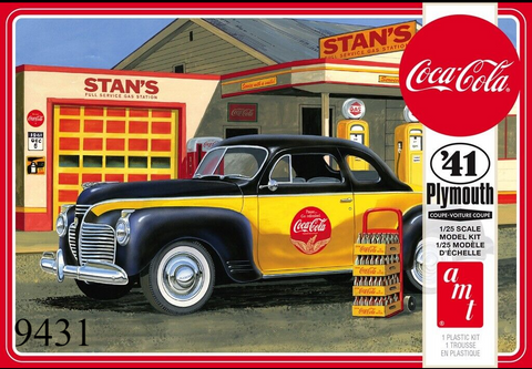 AMT 1941 Plymouth Coupe 1/25 1197 Plastic Model Kit Coca Cola Toys