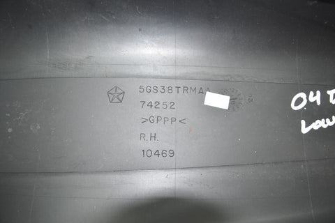 2004 04 Dodge Dakota Rear Passenger Lower B Pillar 12562