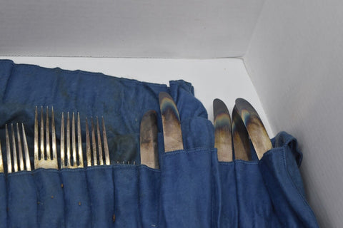 Antique STRATFORD Silver Plate IS set of 26 13381