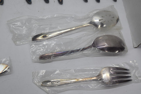 Silver Tulip Flatware Silver Plated Silverwear Serving Spoons 13407