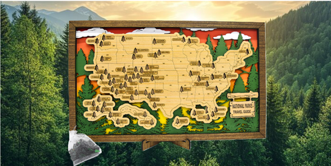 National Parks Map 24x15