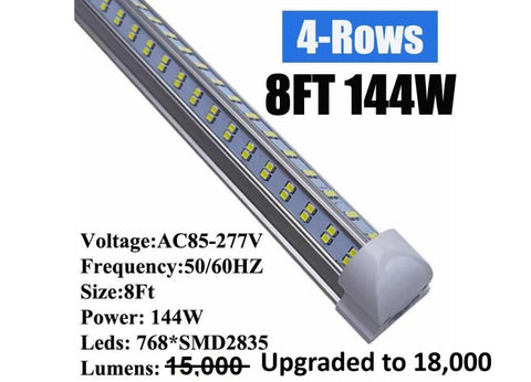 8 Ft 144 Watt LED Ceiling Light Fixture lighting