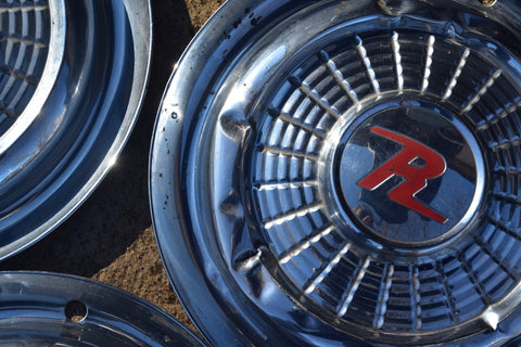 Lot of 3 1958 1959 1960 AMC Rambler 15" Hubcaps Hub Caps Wheel Covers 58 59 60