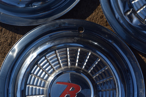 Lot of 3 1958 1959 1960 AMC Rambler 15" Hubcaps Hub Caps Wheel Covers 58 59 60