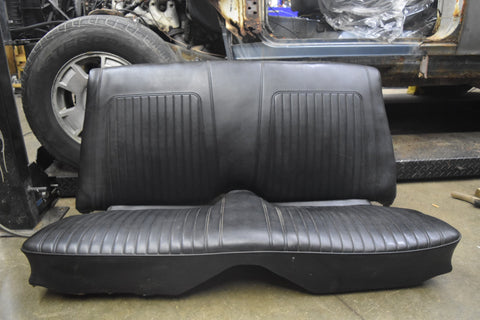 1967 1968 1969 Chevy Camaro Rear Seats Black Standard Long 53" 67 68 69