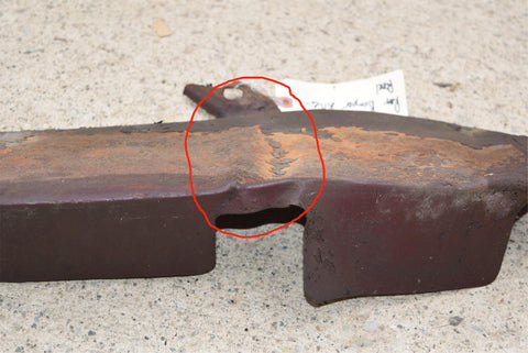 1946 1947 1948 Dodge D24 Rear Bumper Filler Stone Deflector Custom Deluxe 46 47