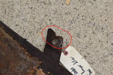 1946 1947 1948 Dodge D24 Rear Bumper Filler Stone Deflector Custom Deluxe 46 47