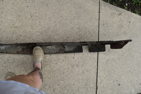 1946 1947 1948 Dodge D24 Rear Bumper Filler Stone Deflector Custom Deluxe 46 47