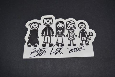 Metal Art 10" Autographed Butch Patrick The Munsters Stick Family Sign Elvira