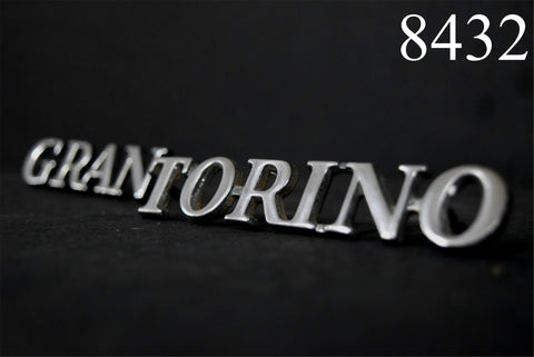 1972 Ford Gran Torino Sport Front Fender Emblem Badge Script Trim 72 1973 1974