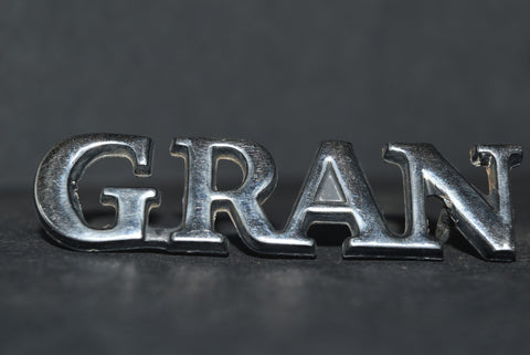 1972 Ford Gran Torino Sport Front Fender Emblem Badge Script Trim 72 1973 1974