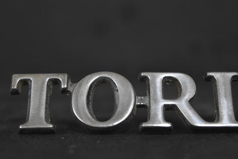 1972 Ford Gran Torino Sport Front Fender Emblem Badge Script Trim 72 1973 1974