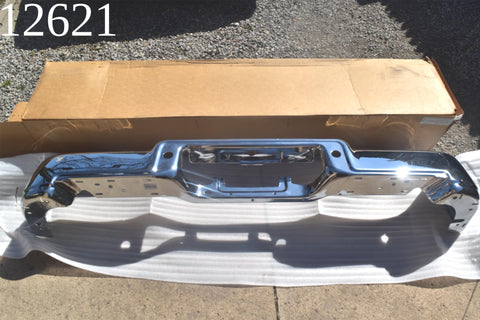 2004 2005 Ford F150 Flareside Rear Bumper Sensor Holes Chrome Face Bar 04 05