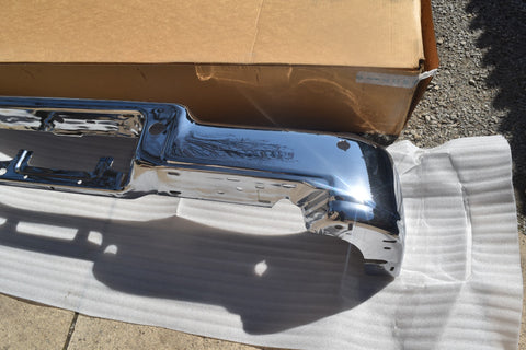 2004 2005 Ford F150 Flareside Rear Bumper Sensor Holes Chrome Face Bar 04 05