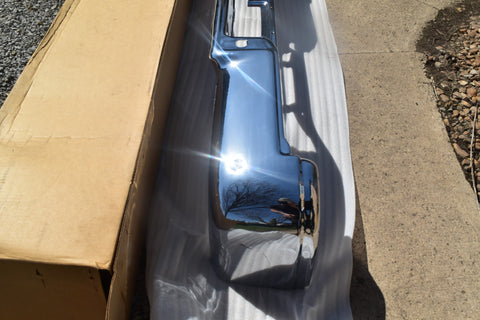 2004 2005 Ford F150 Flareside Rear Bumper Sensor Holes Chrome Face Bar 04 05