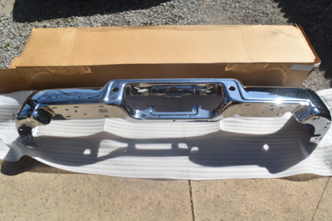 2004 2005 Ford F150 Flareside Rear Bumper Sensor Holes Chrome Face Bar 04 05