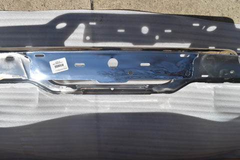 2004 2005 Ford F150 Flareside Rear Bumper Sensor Holes Chrome Face Bar 04 05