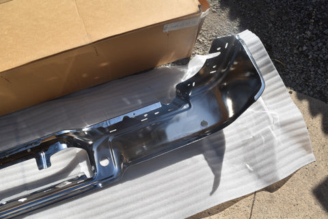 2004 2005 Ford F150 Flareside Rear Bumper Sensor Holes Chrome Face Bar 04 05