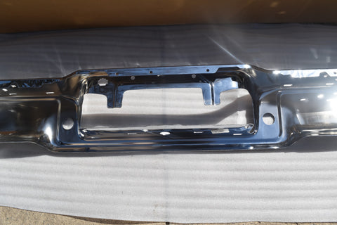 2004 2005 Ford F150 Flareside Rear Bumper Sensor Holes Chrome Face Bar 04 05