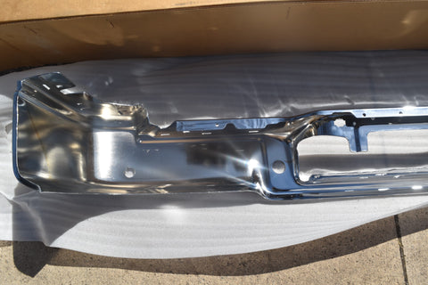 2004 2005 Ford F150 Flareside Rear Bumper Sensor Holes Chrome Face Bar 04 05