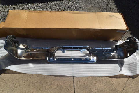2004 2005 Ford F150 Flareside Rear Bumper Sensor Holes Chrome Face Bar 04 05