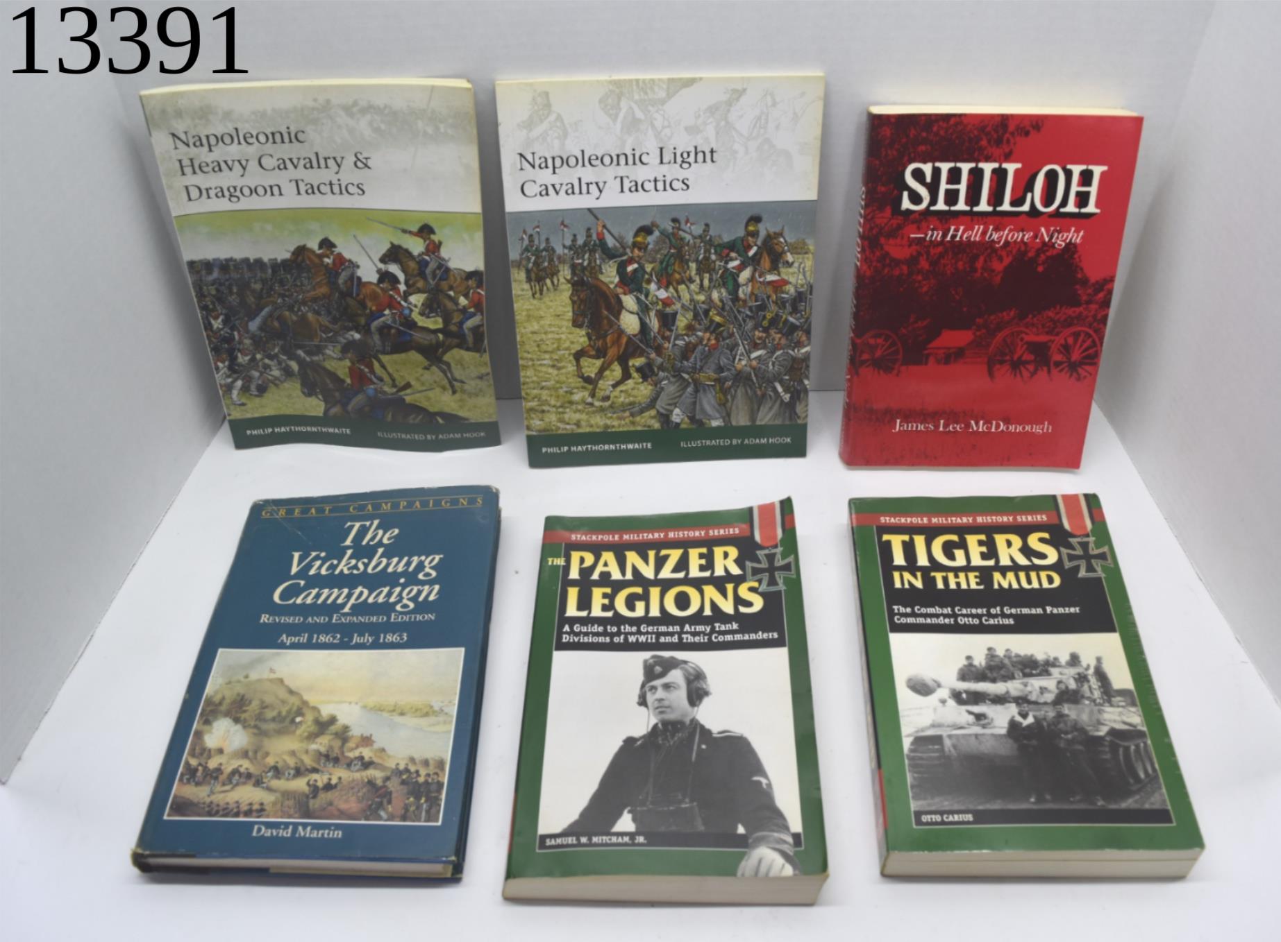 Lot of 6 War Books Shiloh Stackpole Military Napoleonic Vicksburg ...