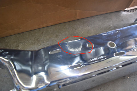 2004 2005 2006 Ford F150 Styleside Face Bar Chrome Rear Bumper With Sensor 04 06