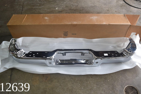 2004 2005 Ford F150 Flareside Chrome Face Bar Rear Bumper Without Sensor 04 05