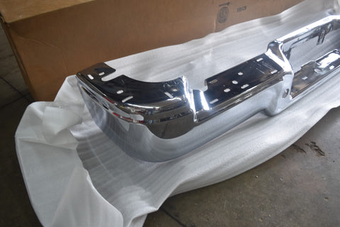 2004 2005 Ford F150 Flareside Chrome Face Bar Rear Bumper Without Sensor 04 05