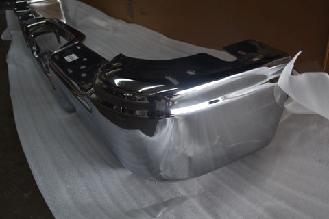 2004 2005 Ford F150 Flareside Chrome Face Bar Rear Bumper Without Sensor 04 05