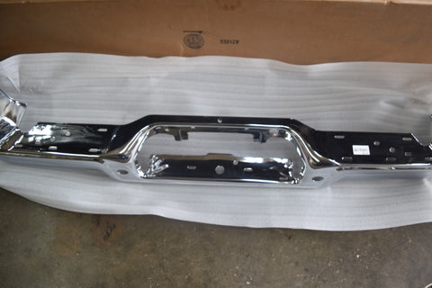 2004 2005 Ford F150 Flareside Chrome Face Bar Rear Bumper Without Sensor 04 05
