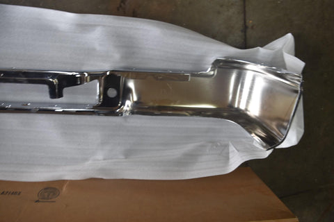 2004 2005 Ford F150 Flareside Chrome Face Bar Rear Bumper Without Sensor 04 05