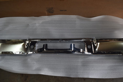 2004 2005 Ford F150 Flareside Chrome Face Bar Rear Bumper Without Sensor 04 05