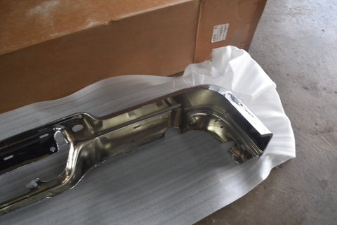 2004 2005 Ford F150 Flareside Chrome Face Bar Rear Bumper Without Sensor 04 05