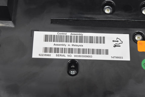 2010 2011 2012 Chevy Camaro AC Heater Climate Radio Control Panel 10 11 12