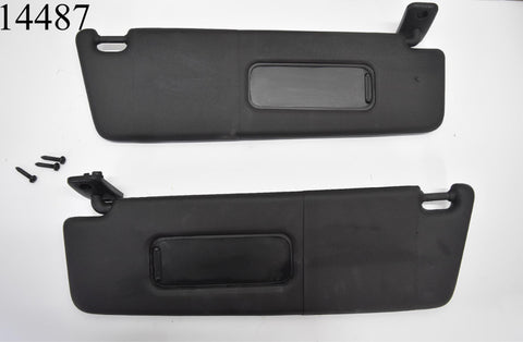 2010 2015 Chevy Camaro Coupe Pair Black Sun Visors Left Right 10 11 12 13 14 15