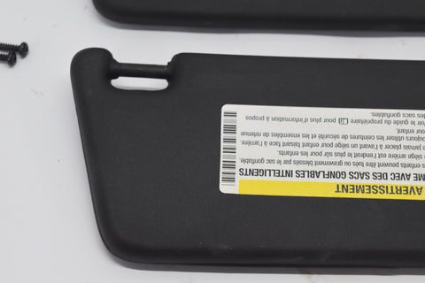 2010 2015 Chevy Camaro Coupe Pair Black Sun Visors Left Right 10 11 12 13 14 15