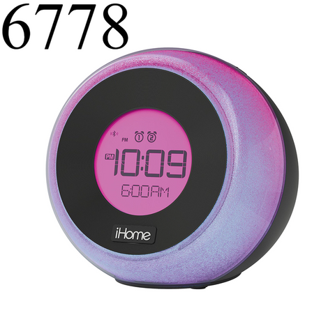 iHome Dual Alarm Clock Charger Color Changing iBT290 New Open Box