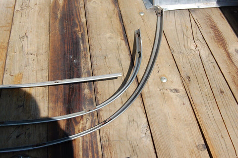 1949 49 Buick Super 4 Door Back Rear Window Glass Trim Molding Windshield GM