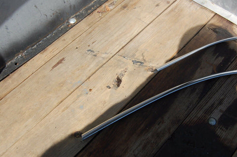 1949 49 Buick Super 4 Door Back Rear Window Glass Trim Molding Windshield GM