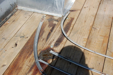 1949 49 Buick Super 4 Door Back Rear Window Glass Trim Molding Windshield GM