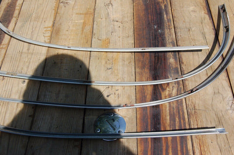 1949 49 Buick Super 4 Door Back Rear Window Glass Trim Molding Windshield GM