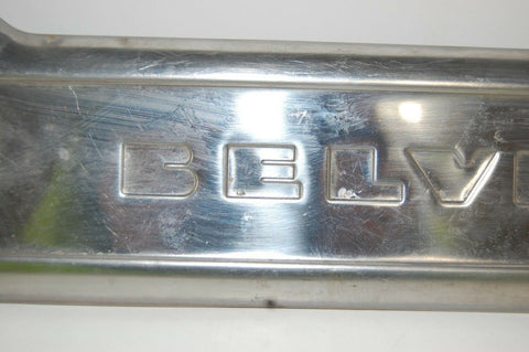 1956 Plymouth Belvedere Right Center Door Trim badge W/ HARDWARE