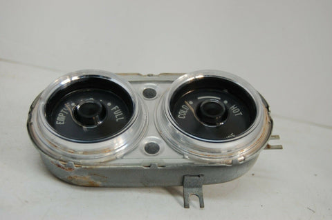 1956 Plymouth Belvedere gas temperature gauges in dash cluster Mopar