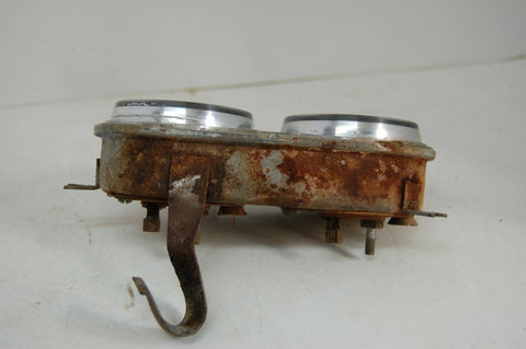 1956 Plymouth Belvedere gas temperature gauges in dash cluster Mopar