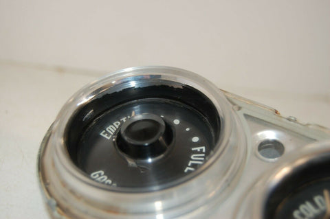 1956 Plymouth Belvedere gas temperature gauges in dash cluster Mopar